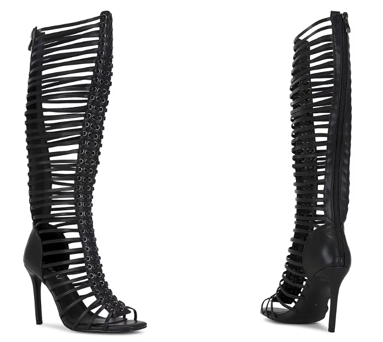 Women Shoes Boots - Sandali Stiletto Neri da Donna con