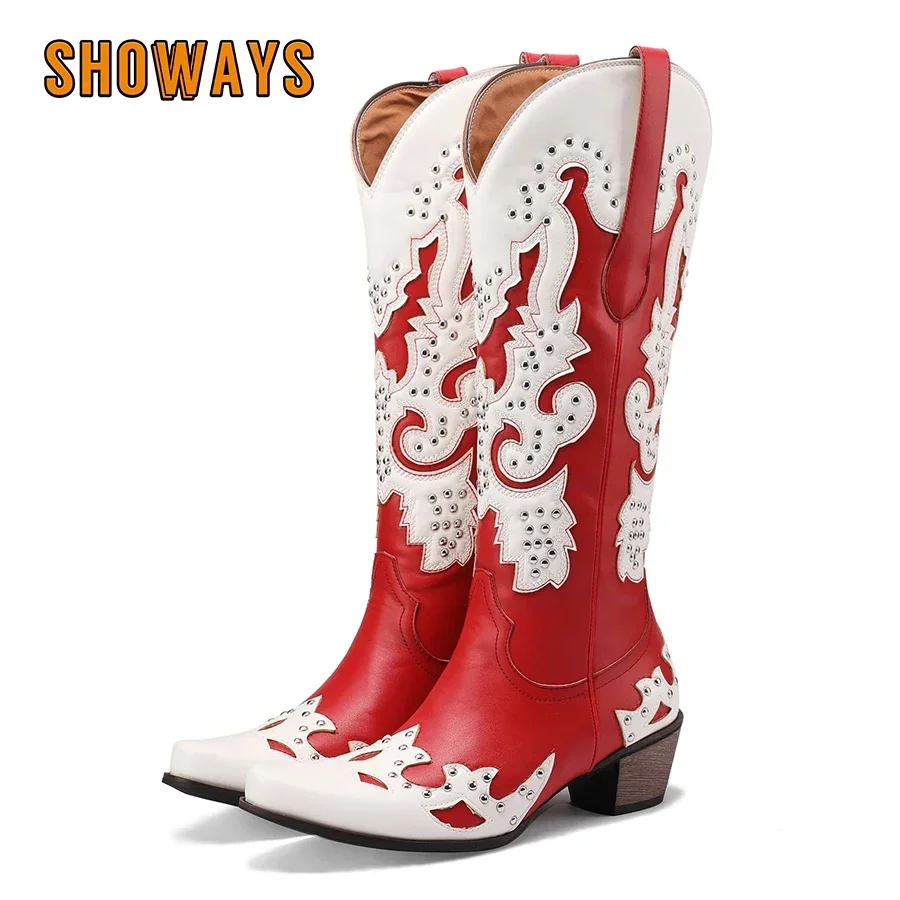 Western Cowgirl Boot - Stivali al ginocchio da donna stile