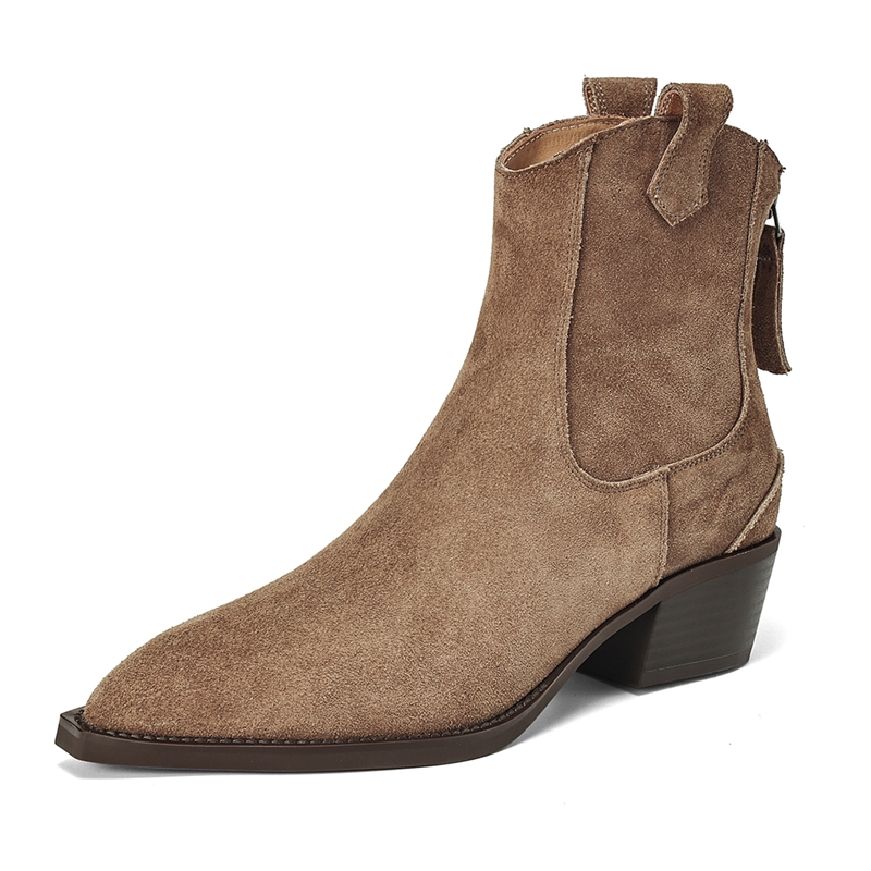 Western Cowgirl Boot - AIYUQI Stivali alla Caviglia da Donna