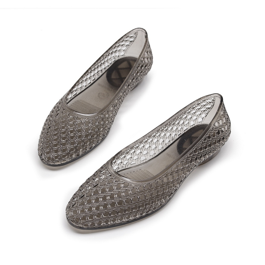 Jelly Sandal Women - Sandali Vintage Francesi in PVC Intrecciato,