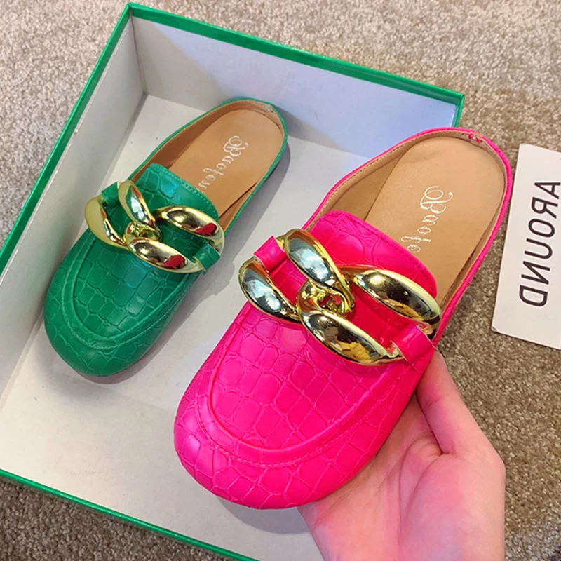 Gold Chain Sandal - Pantofole da donna alla moda Sandali