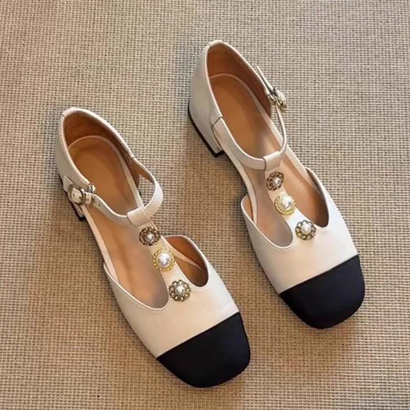 Mary Jane Shoes - Sandali con tacco da donna con
