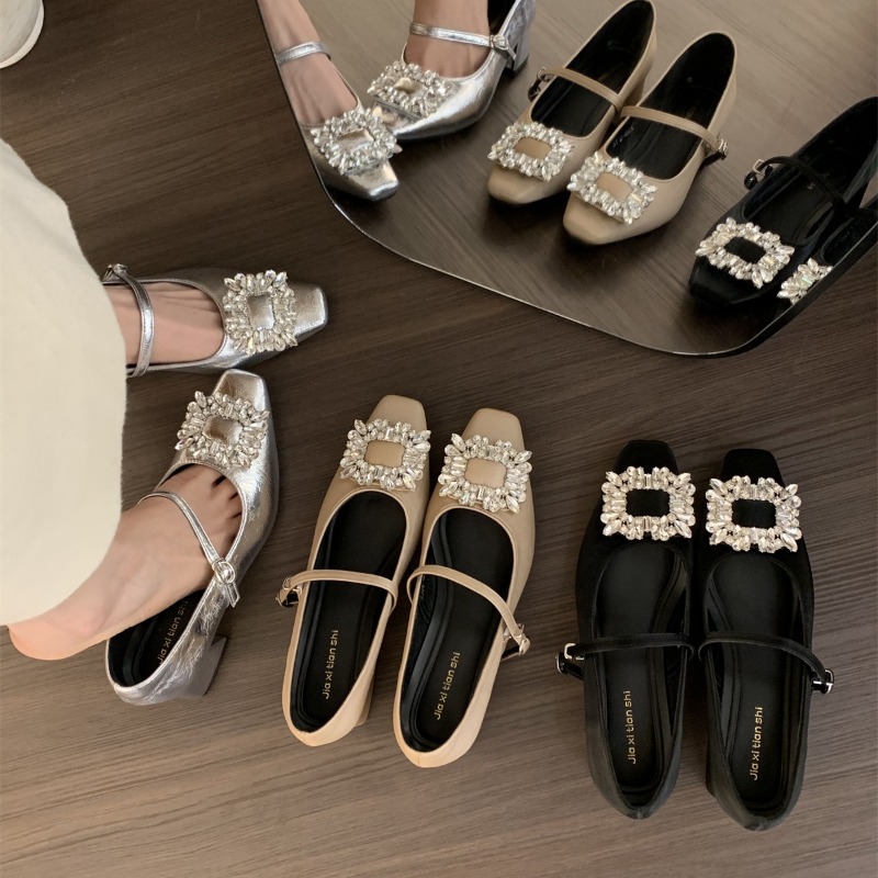 Mary Jane Shoes - Scarpe da donna stile francese con