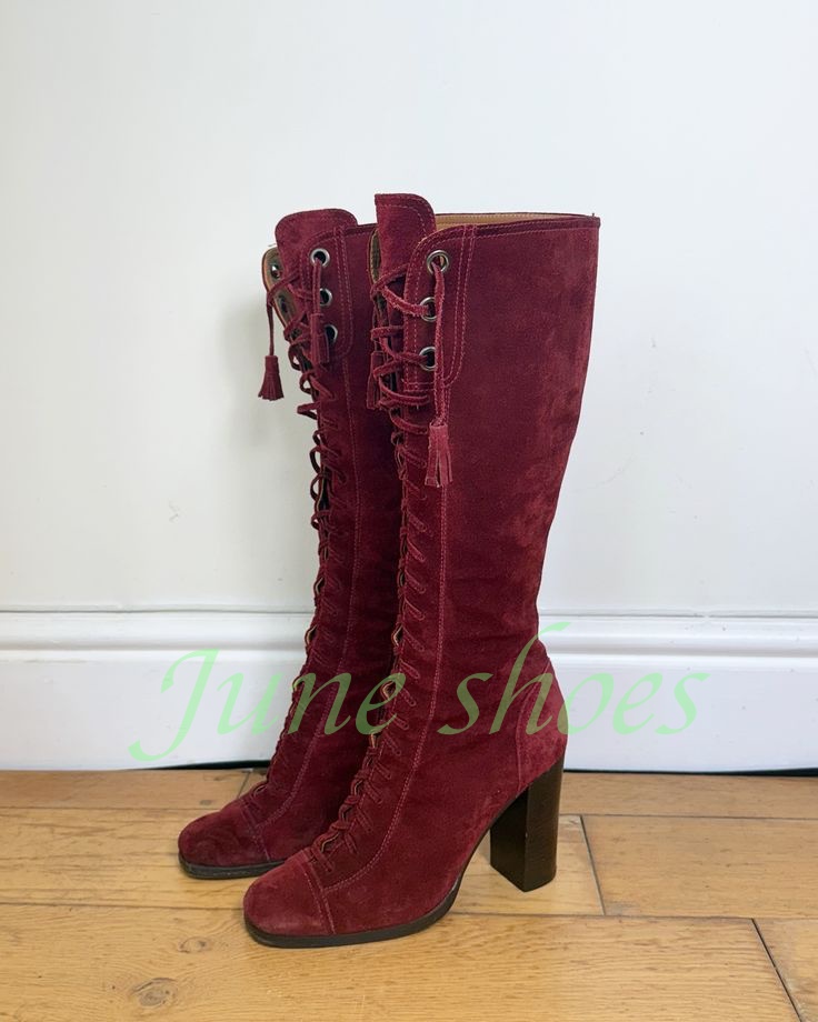Western Cowgirl Boot - Stivali al ginocchio da donna bordeaux