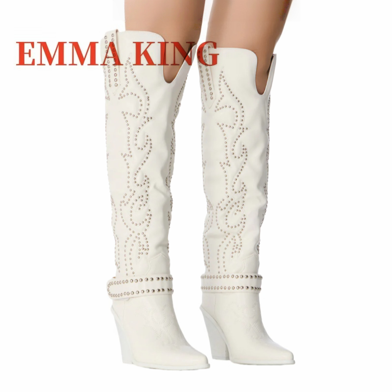 Western Cowgirl Boot - Stivali al ginocchio da donna con