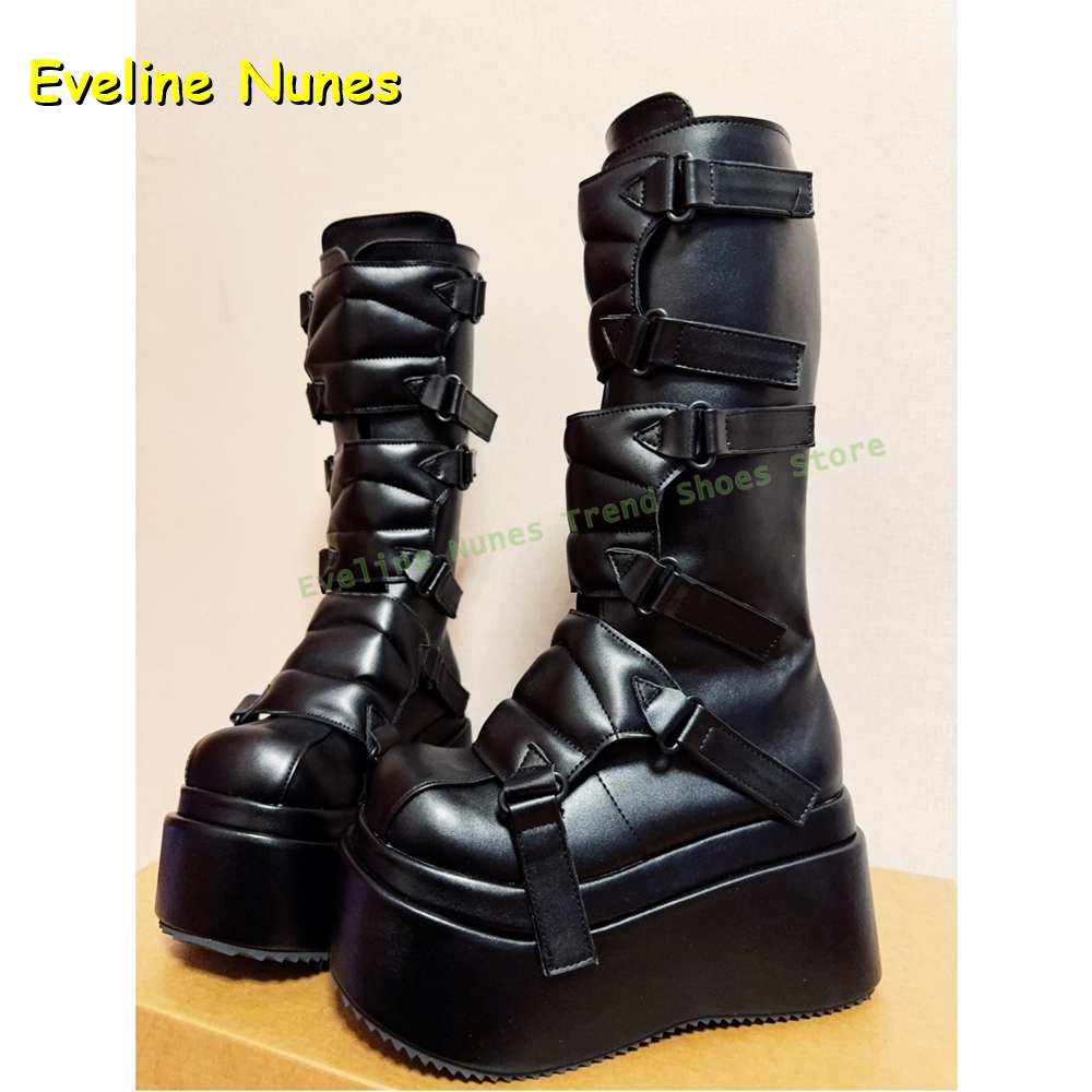Women'S Shoes Y2K - Stivali alti al ginocchio Cyberpunk Y2K