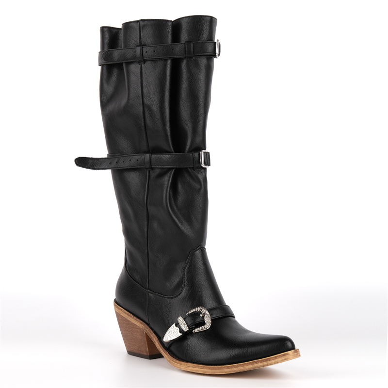 Western Cowgirl Boot - Onlymaker Stivali Western Alti al Ginocchio
