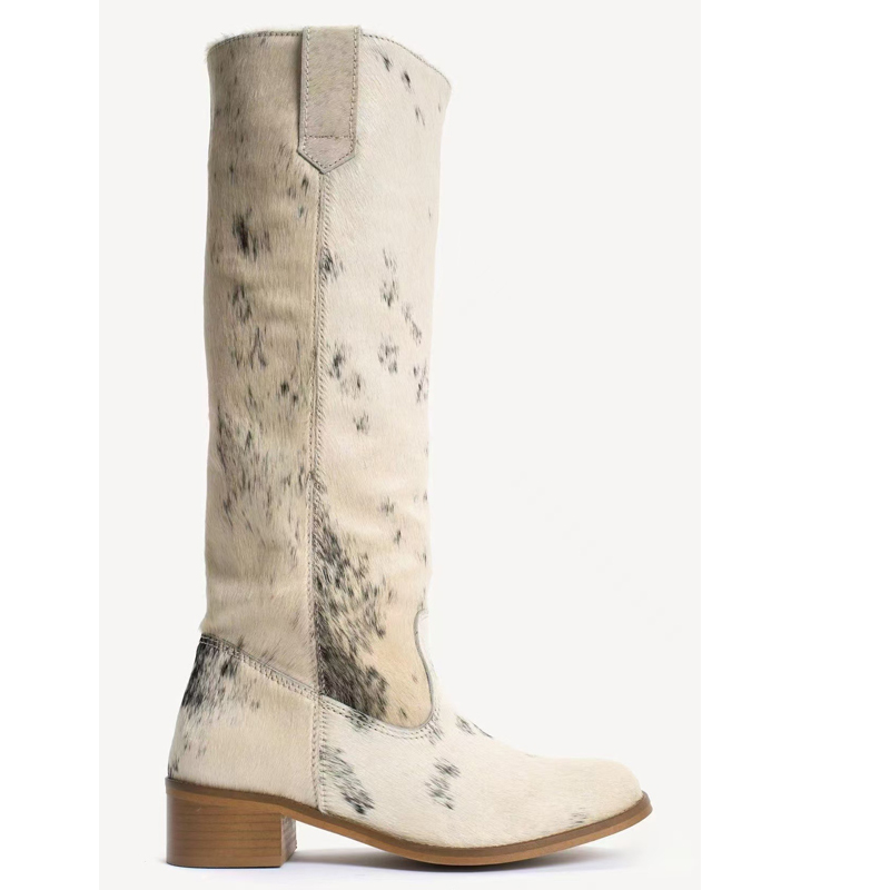 Western Cowgirl Boot - Stivali Alti da Donna con Stampa
