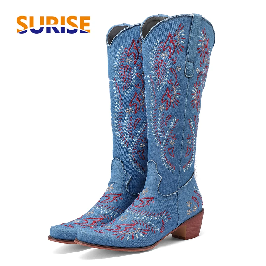 Western Cowgirl Boot - Stivali alti al ginocchio da cowgirl