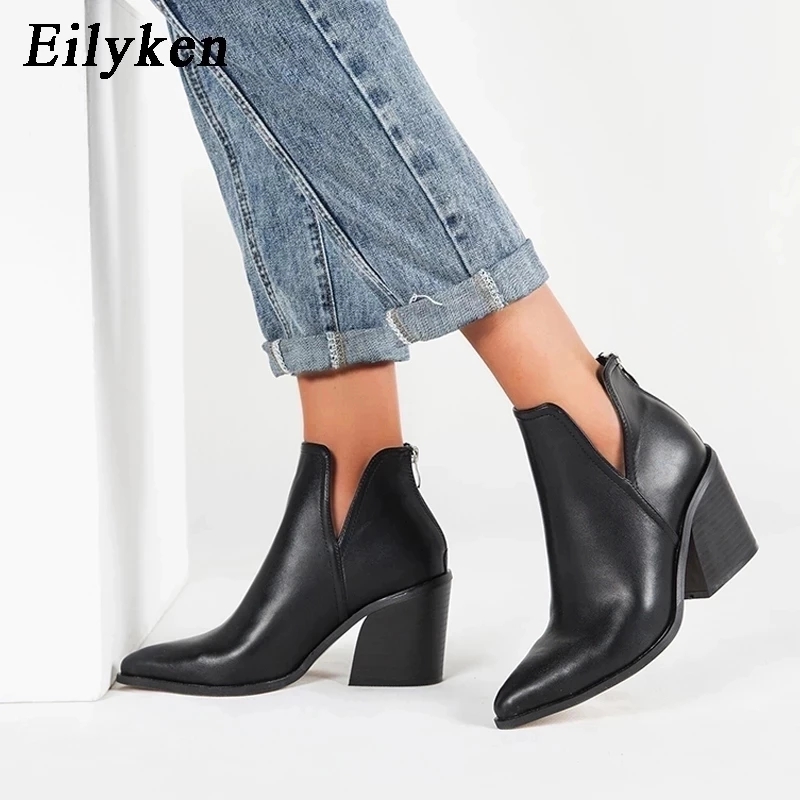 Western Cowgirl Boot - Eilyken Stivali Casual da Donna Autunno