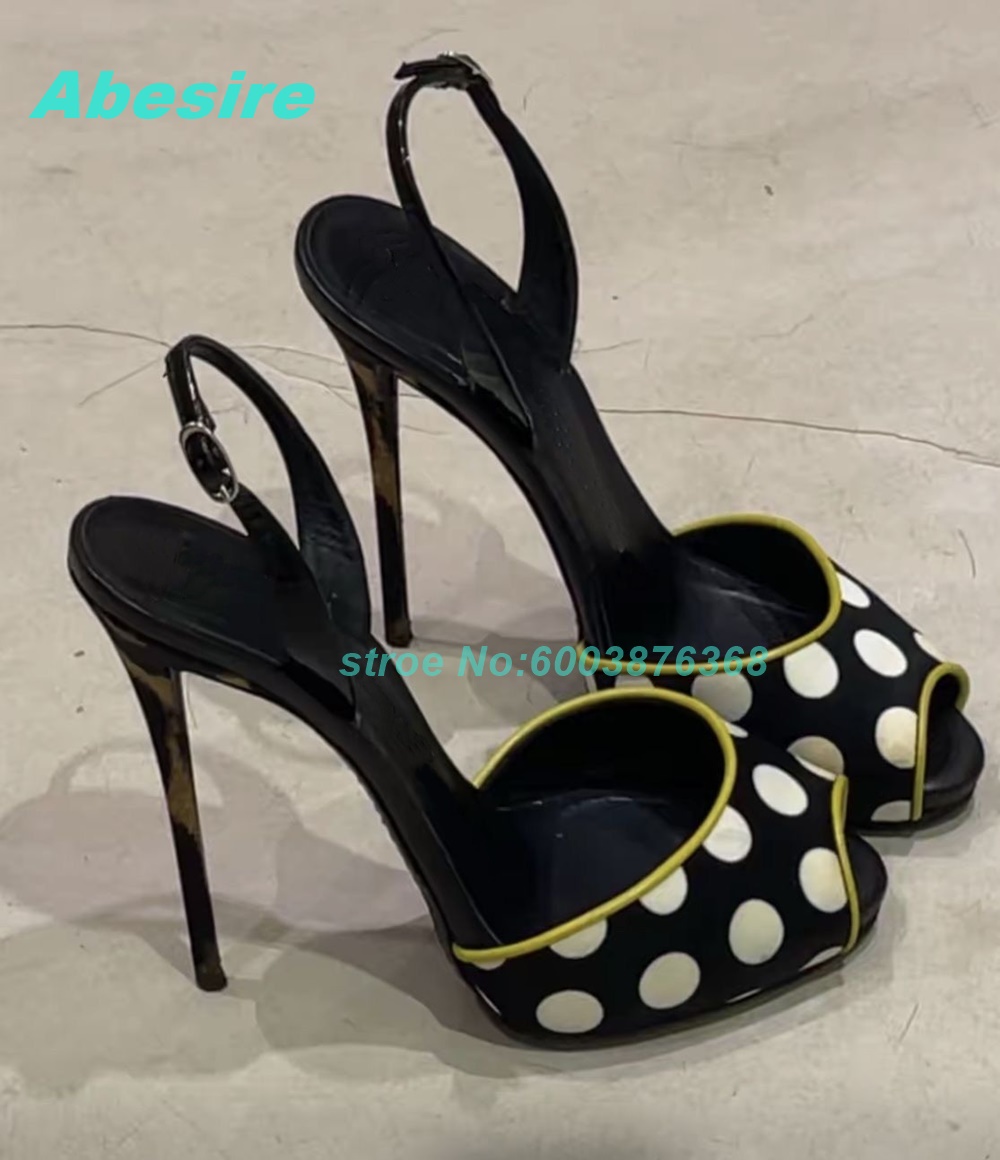 Sandali a Pois Bicolore con Ta - Women'S Shoes Y2K recensione e prezzo