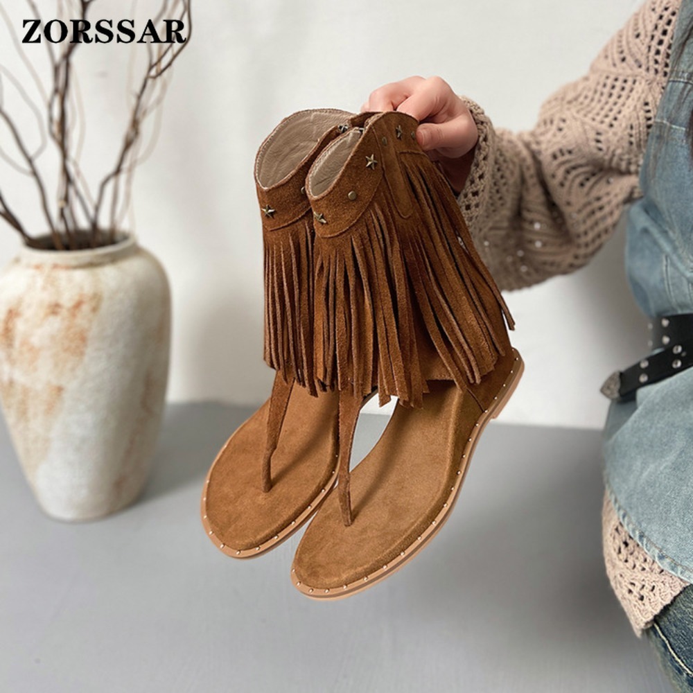 Sandali con zeppa e frange da  - Women Shoes Boots recensione e prezzo