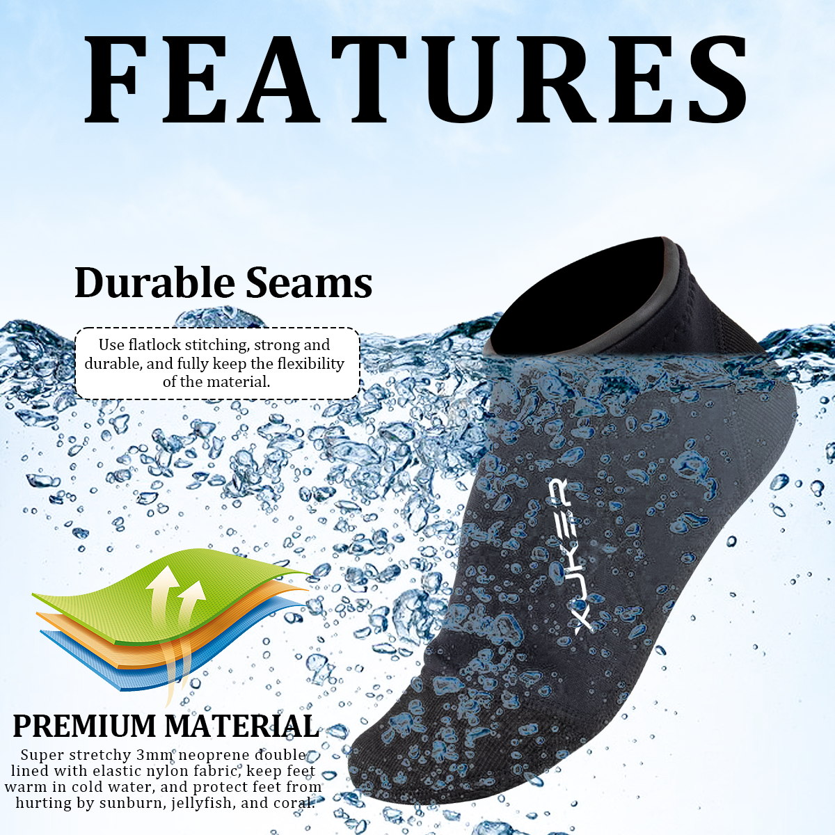 Calzini in Neoprene da 3mm da  - Women'S Shoes Neuropathy recensione e prezzo