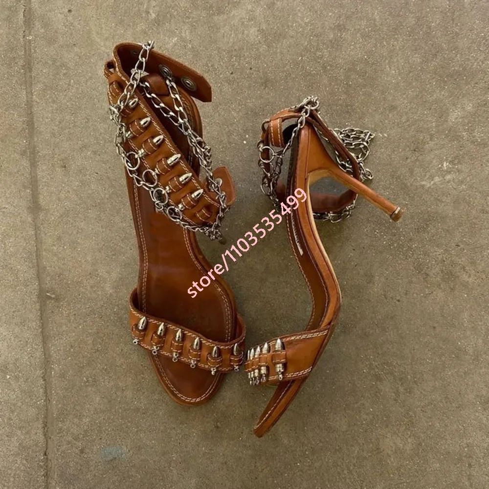Nuovi sandali romani con caten - Leopard Print Heels recensione e prezzo