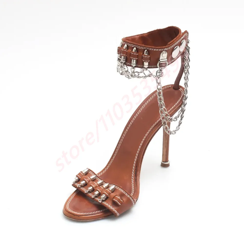 Nuovi sandali romani con caten - Leopard Print Heels recensione e prezzo