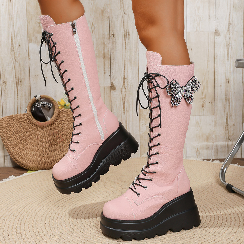 Stivali alti al ginocchio con  - Women'S Shoes Y2K recensione e prezzo