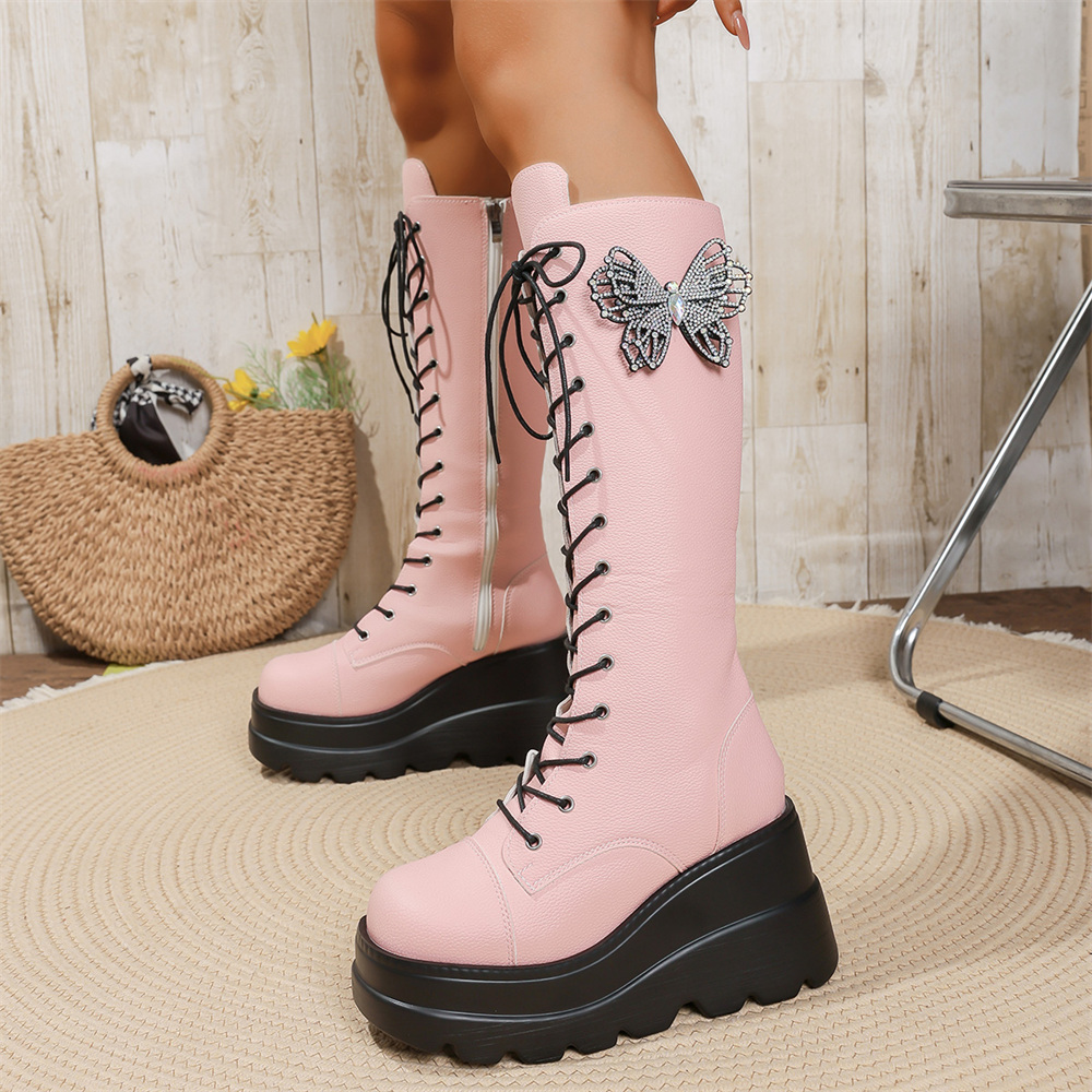 Stivali alti al ginocchio con  - Women'S Shoes Y2K recensione e prezzo