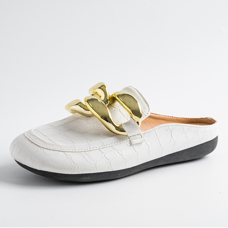 Pantofole da donna alla moda S - Gold Chain Sandal recensione e prezzo