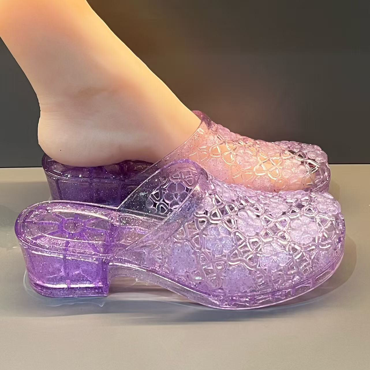 Nuovi Sandali Scintillanti con - Jelly Sandal Women recensione e prezzo