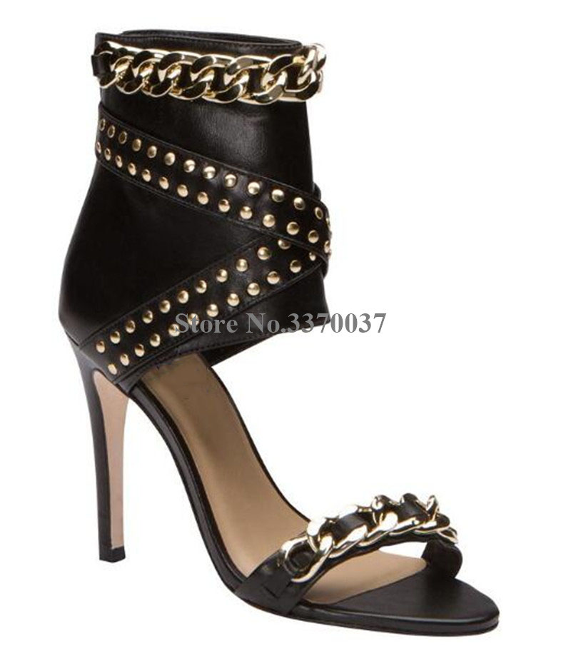 Moda occidentale Donna Open To - Gold Chain Sandal recensione e prezzo