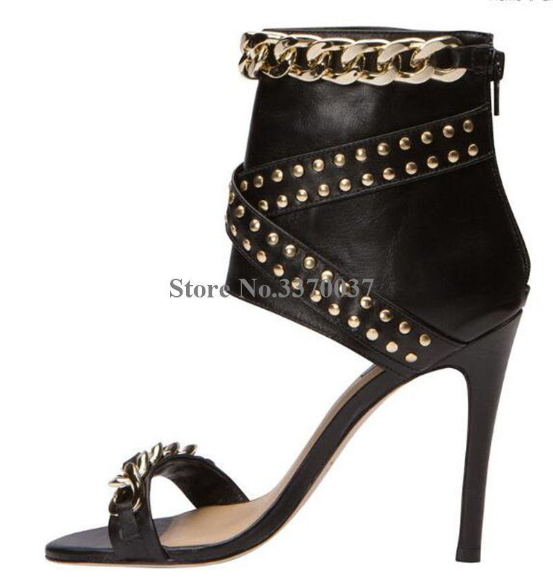 Moda occidentale Donna Open To - Gold Chain Sandal recensione e prezzo