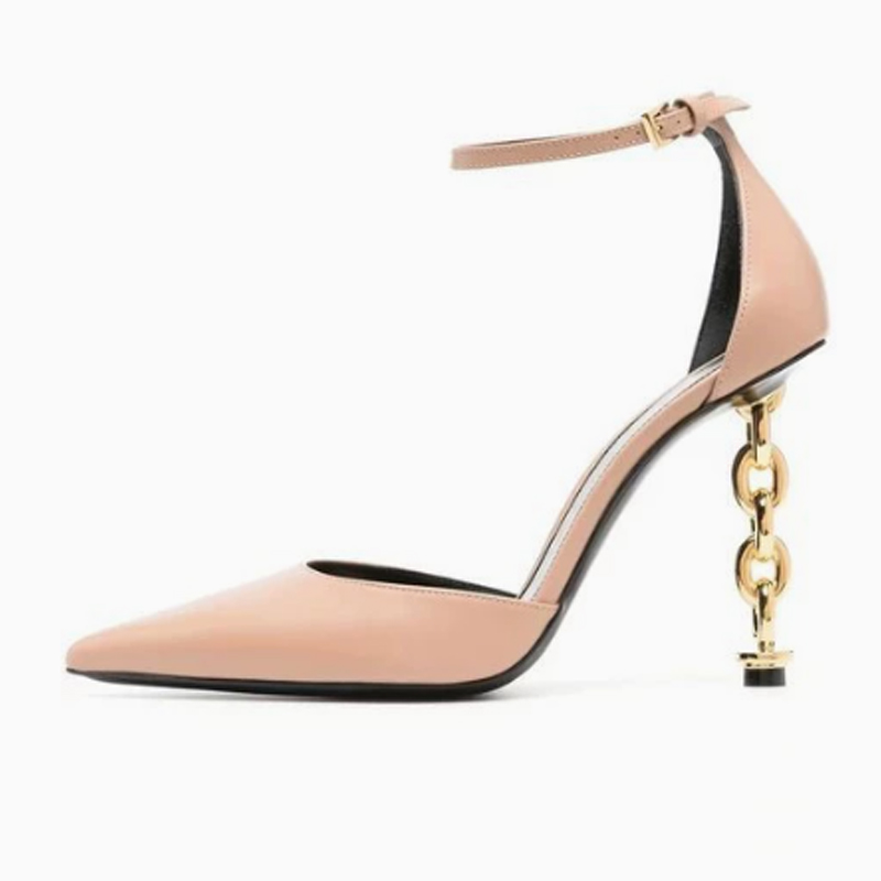 Sexy catena d'oro tacco a punt - Gold Chain Sandal recensione e prezzo