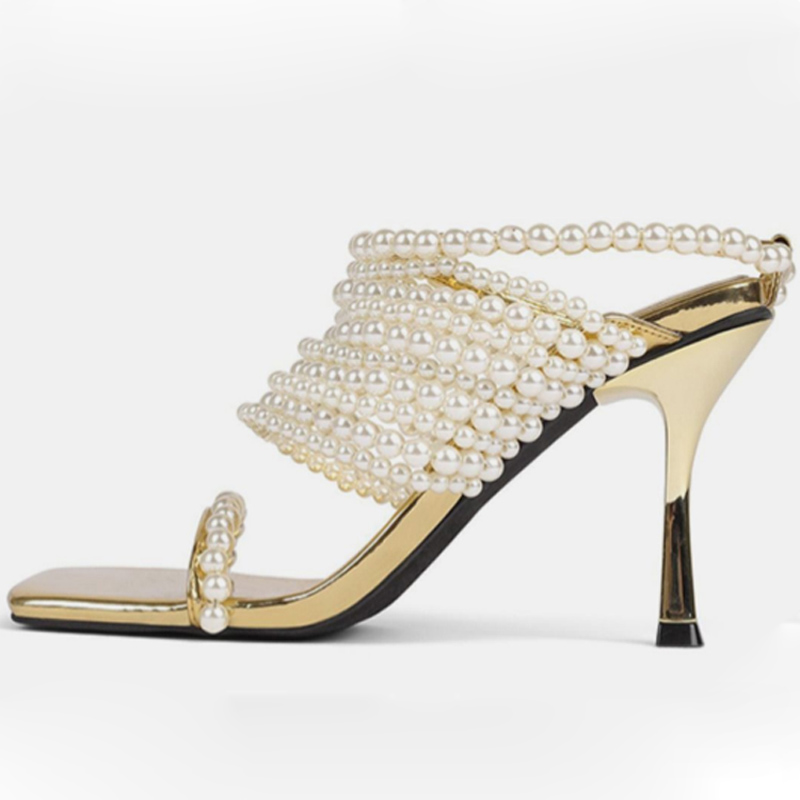 Sandali Donna con Cinturini a  - Gold Chain Sandal recensione e prezzo