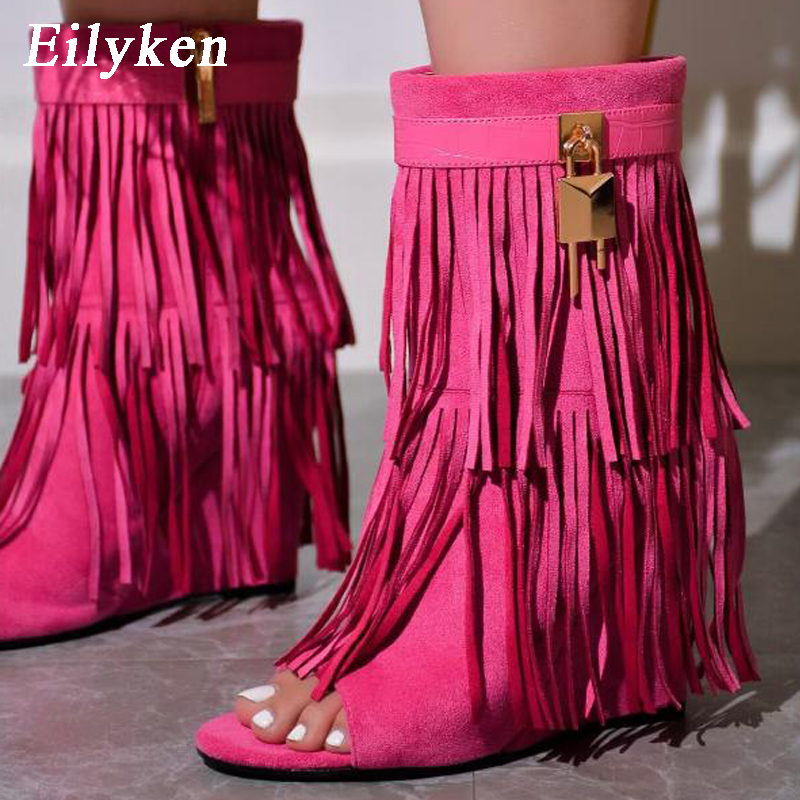Eilyken Sandali con Zeppa e Fr - Women Shoes Boots recensione e prezzo