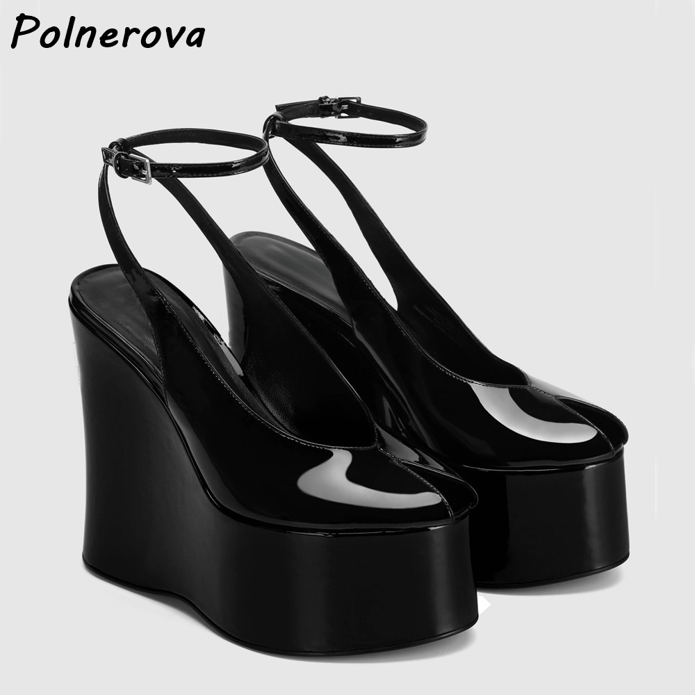 Sandali con zeppa in pelle ver - Women'S Shoes Y2K recensione e prezzo